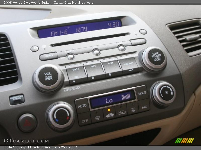 Galaxy Gray Metallic / Ivory 2008 Honda Civic Hybrid Sedan