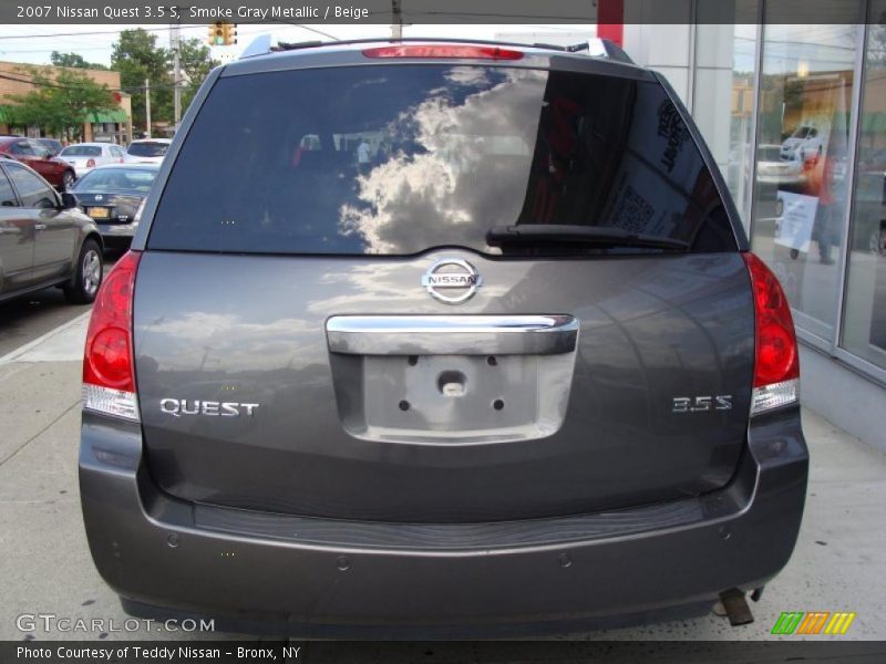 Smoke Gray Metallic / Beige 2007 Nissan Quest 3.5 S