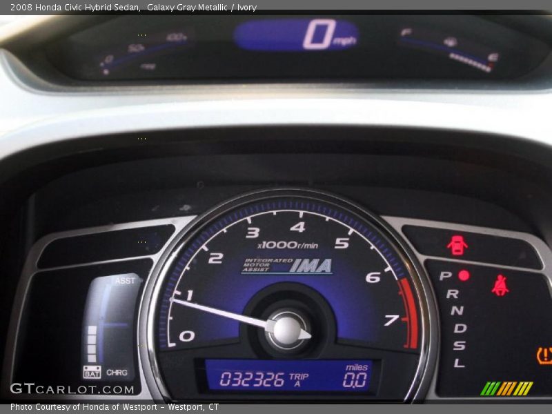 Galaxy Gray Metallic / Ivory 2008 Honda Civic Hybrid Sedan