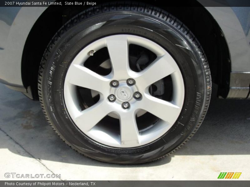 Slate Blue / Beige 2007 Hyundai Santa Fe Limited