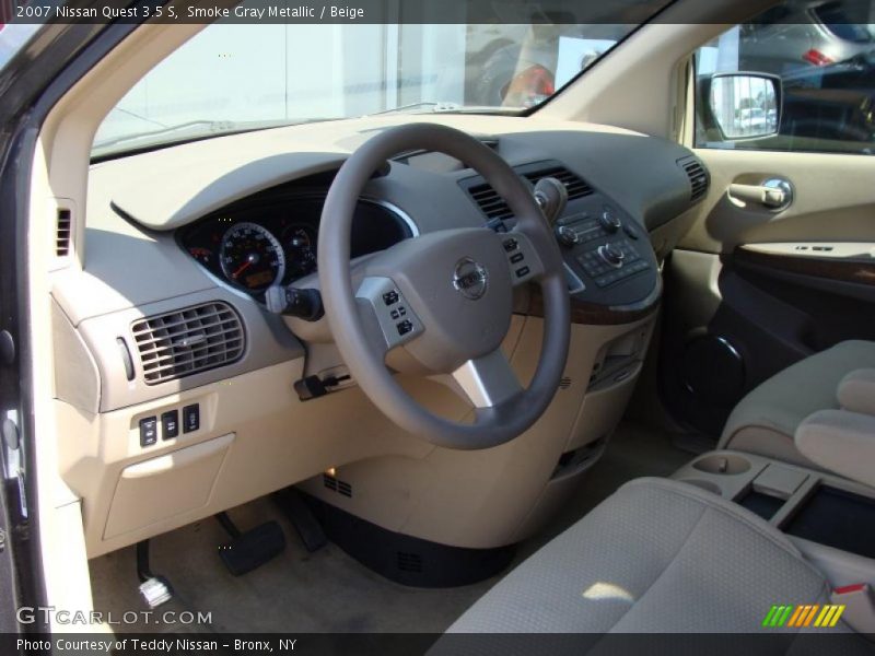 Smoke Gray Metallic / Beige 2007 Nissan Quest 3.5 S