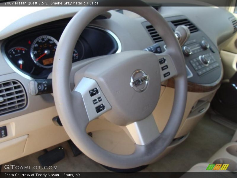 Smoke Gray Metallic / Beige 2007 Nissan Quest 3.5 S