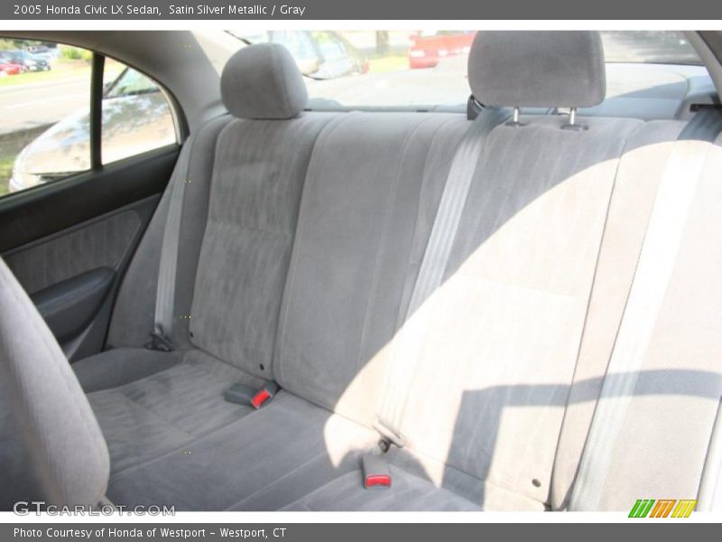 Satin Silver Metallic / Gray 2005 Honda Civic LX Sedan