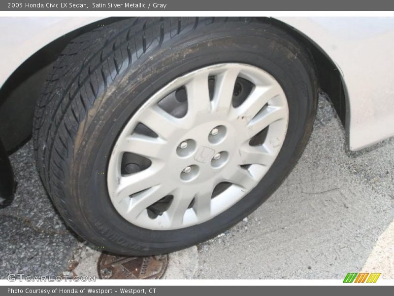 Satin Silver Metallic / Gray 2005 Honda Civic LX Sedan