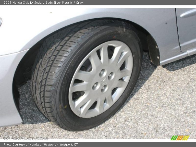 Satin Silver Metallic / Gray 2005 Honda Civic LX Sedan