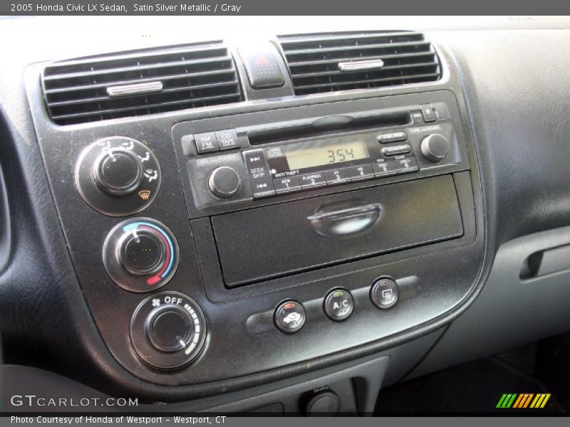 Satin Silver Metallic / Gray 2005 Honda Civic LX Sedan