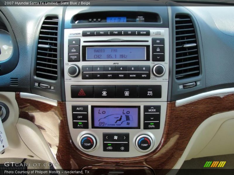 Slate Blue / Beige 2007 Hyundai Santa Fe Limited