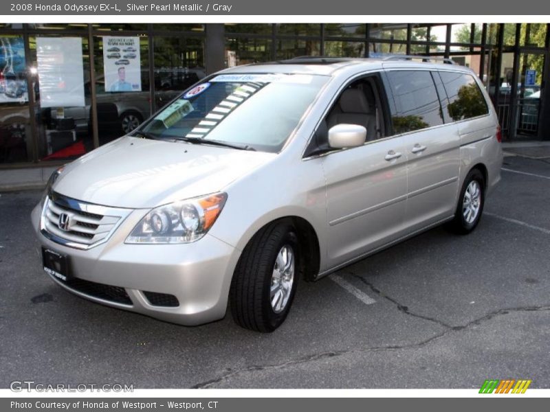 Silver Pearl Metallic / Gray 2008 Honda Odyssey EX-L