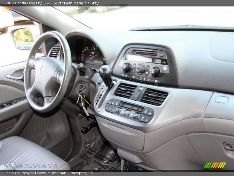 Silver Pearl Metallic / Gray 2008 Honda Odyssey EX-L
