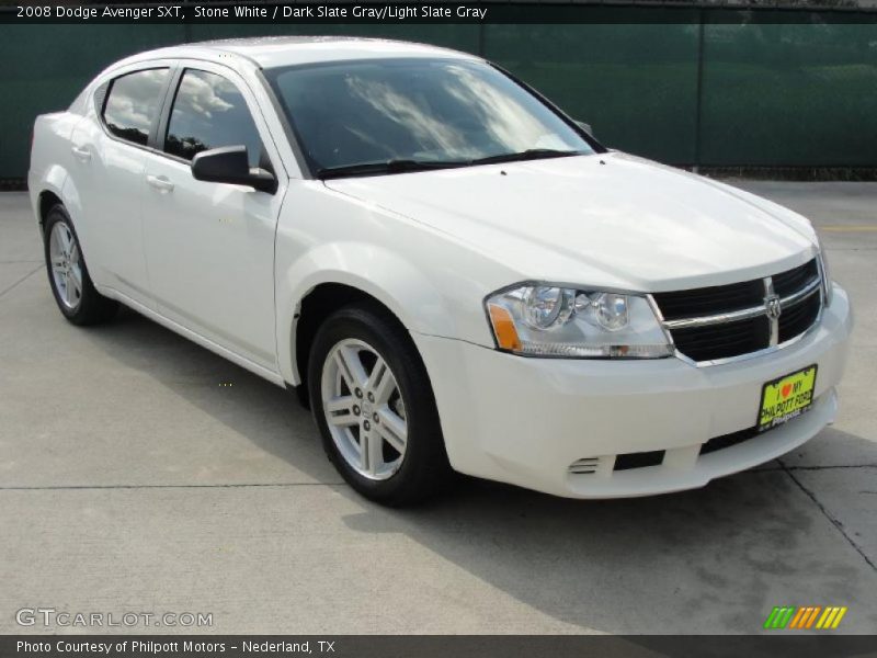 Stone White / Dark Slate Gray/Light Slate Gray 2008 Dodge Avenger SXT