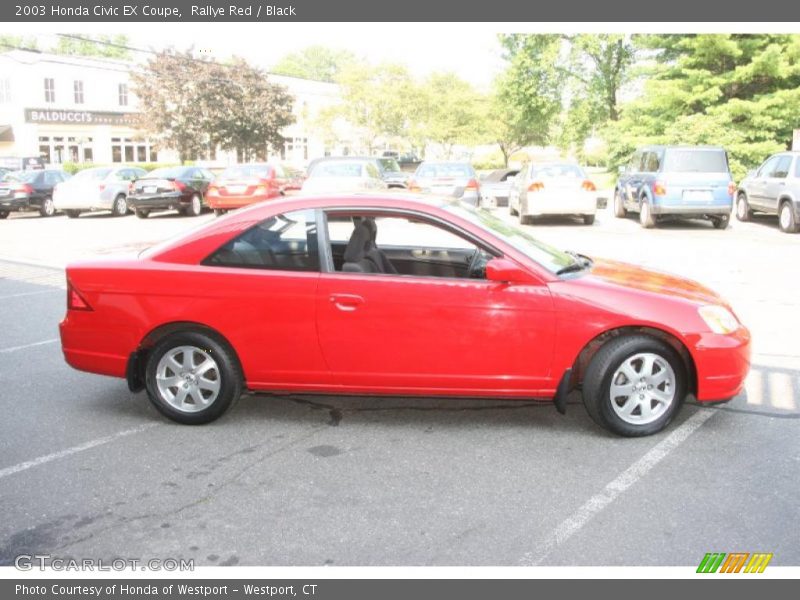 Rallye Red / Black 2003 Honda Civic EX Coupe