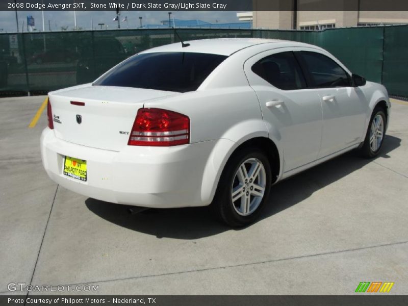 Stone White / Dark Slate Gray/Light Slate Gray 2008 Dodge Avenger SXT