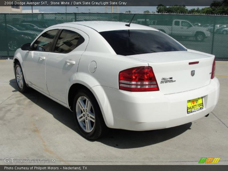 Stone White / Dark Slate Gray/Light Slate Gray 2008 Dodge Avenger SXT