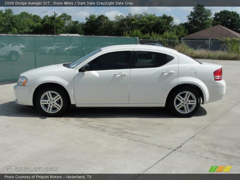 Stone White / Dark Slate Gray/Light Slate Gray 2008 Dodge Avenger SXT