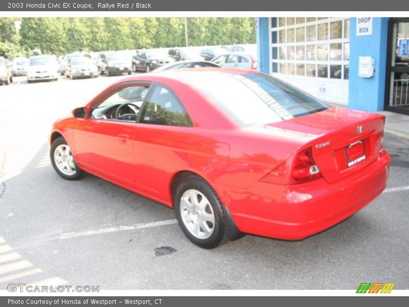 Rallye Red / Black 2003 Honda Civic EX Coupe