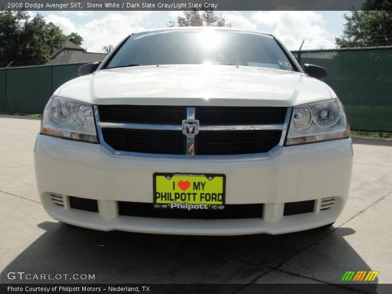 Stone White / Dark Slate Gray/Light Slate Gray 2008 Dodge Avenger SXT