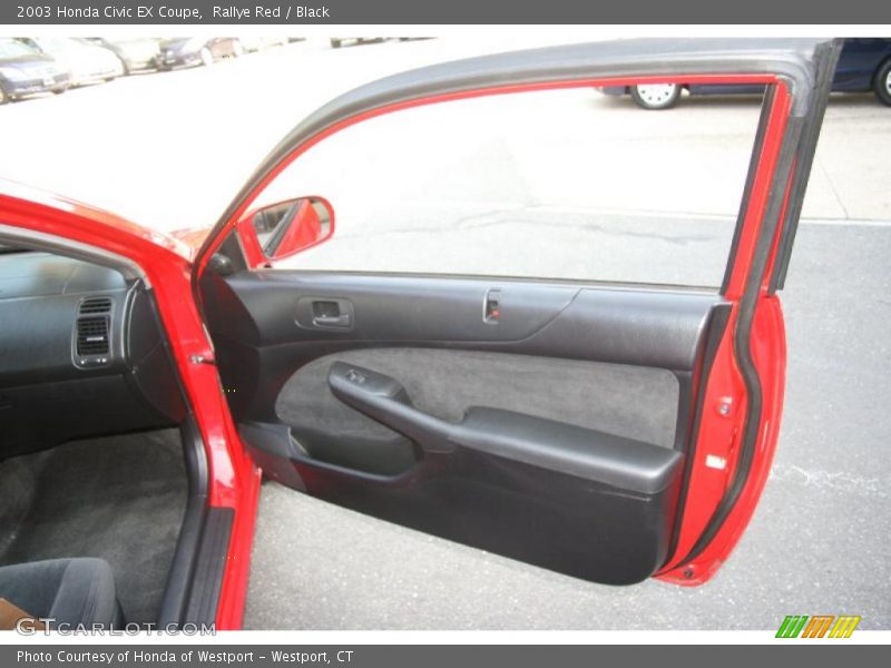 Rallye Red / Black 2003 Honda Civic EX Coupe