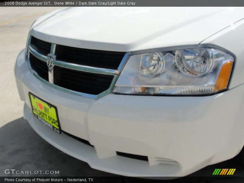 Stone White / Dark Slate Gray/Light Slate Gray 2008 Dodge Avenger SXT