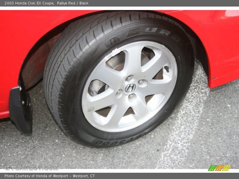 Rallye Red / Black 2003 Honda Civic EX Coupe