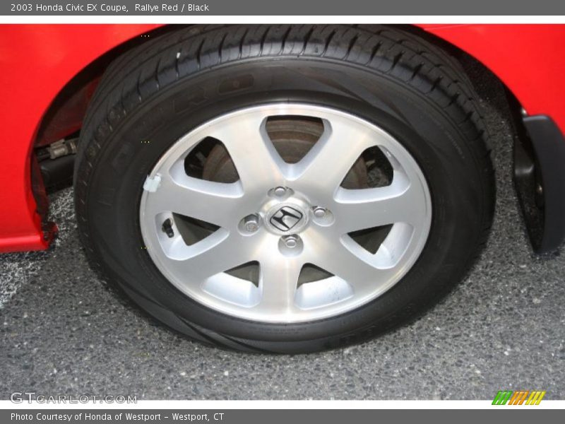 Rallye Red / Black 2003 Honda Civic EX Coupe