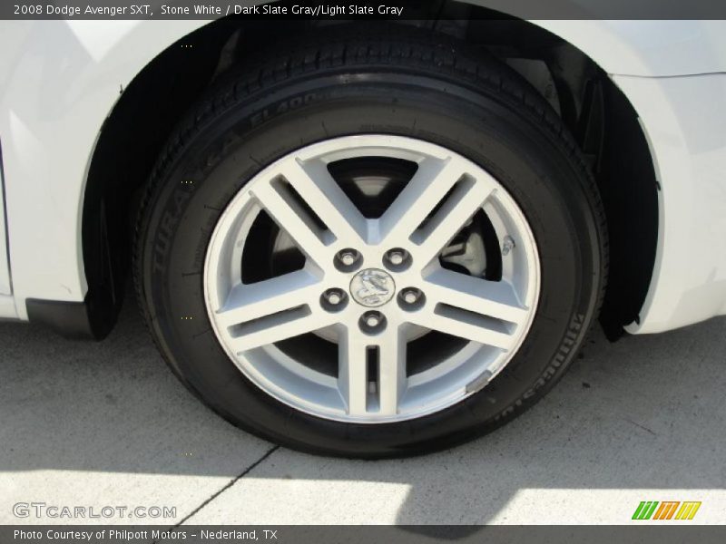 Stone White / Dark Slate Gray/Light Slate Gray 2008 Dodge Avenger SXT