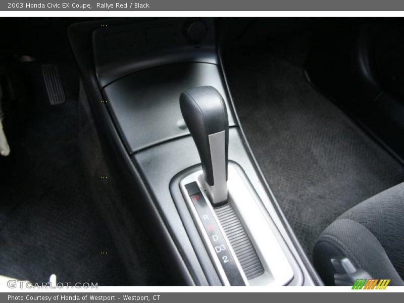 Rallye Red / Black 2003 Honda Civic EX Coupe