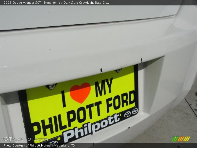 Stone White / Dark Slate Gray/Light Slate Gray 2008 Dodge Avenger SXT