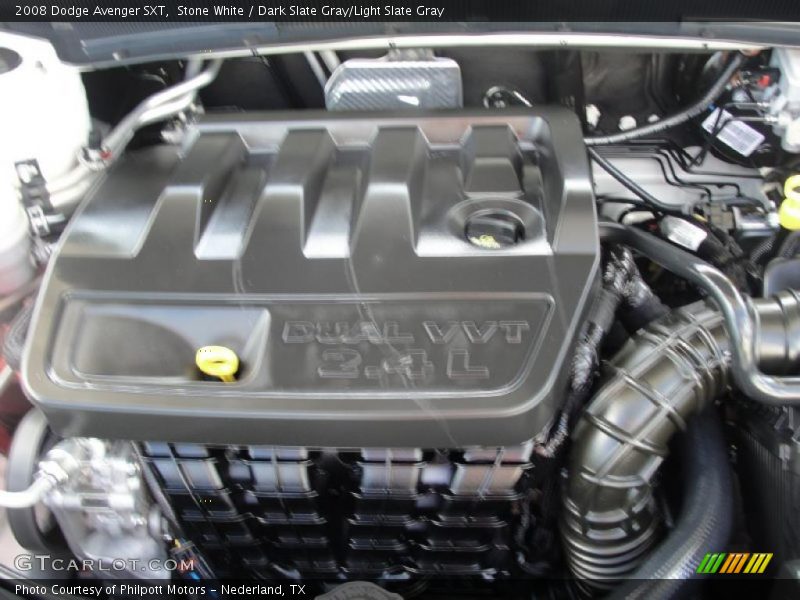 Stone White / Dark Slate Gray/Light Slate Gray 2008 Dodge Avenger SXT