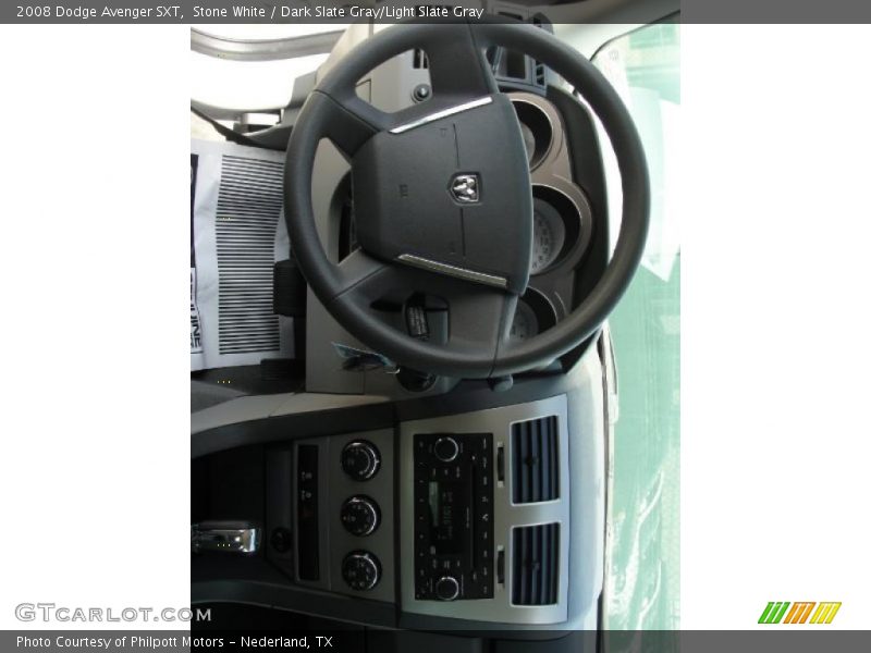 Stone White / Dark Slate Gray/Light Slate Gray 2008 Dodge Avenger SXT