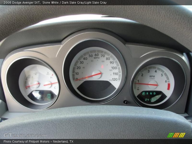 Stone White / Dark Slate Gray/Light Slate Gray 2008 Dodge Avenger SXT