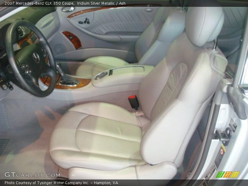 Iridium Silver Metallic / Ash 2007 Mercedes-Benz CLK 350 Coupe