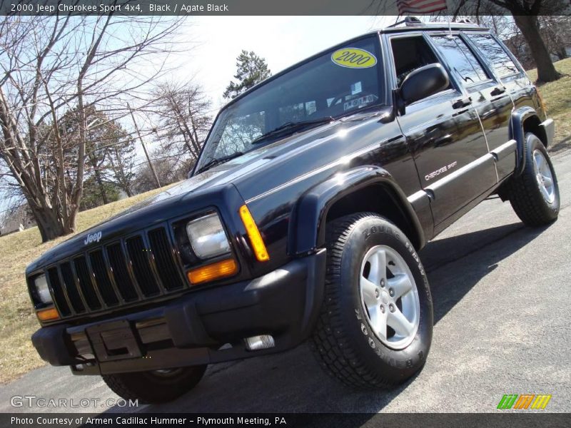 Black / Agate Black 2000 Jeep Cherokee Sport 4x4