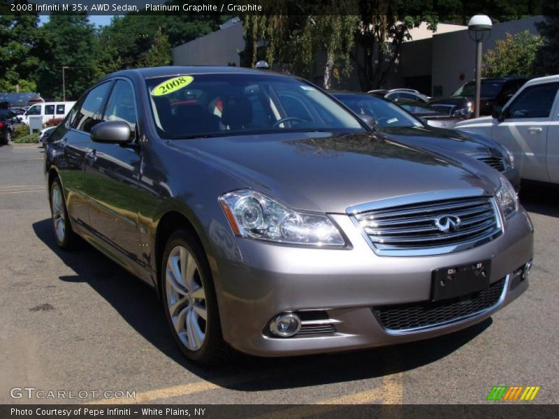 Platinum Graphite / Graphite 2008 Infiniti M 35x AWD Sedan