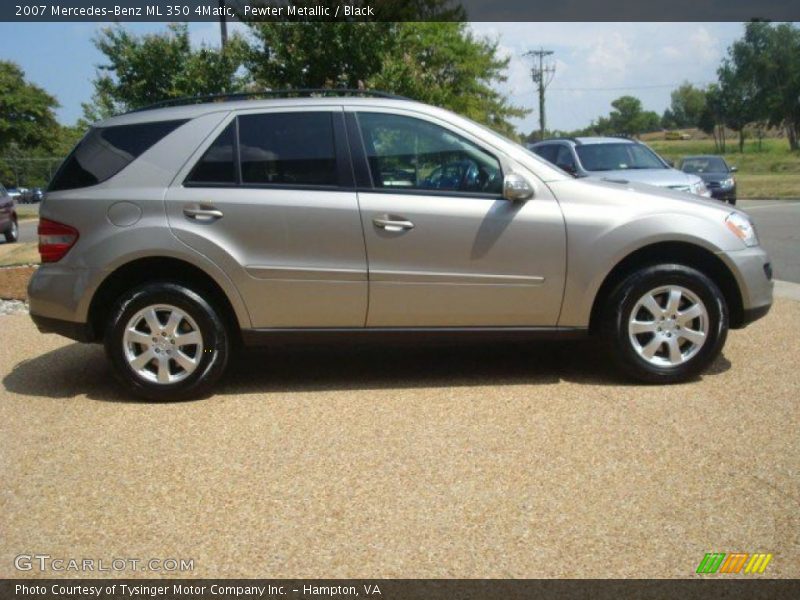 Pewter Metallic / Black 2007 Mercedes-Benz ML 350 4Matic