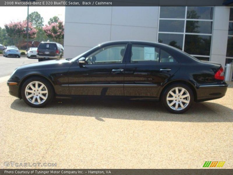 Black / Cashmere 2008 Mercedes-Benz E 320 BlueTEC Sedan