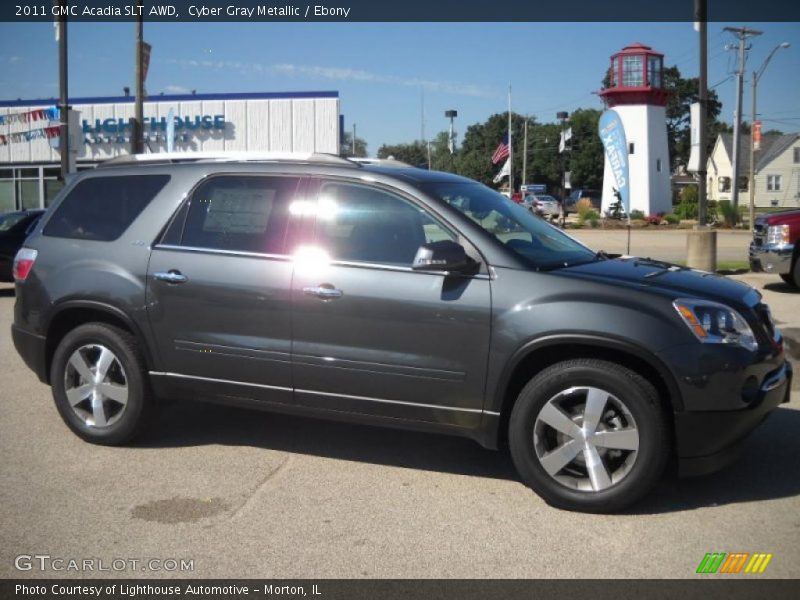 Cyber Gray Metallic / Ebony 2011 GMC Acadia SLT AWD
