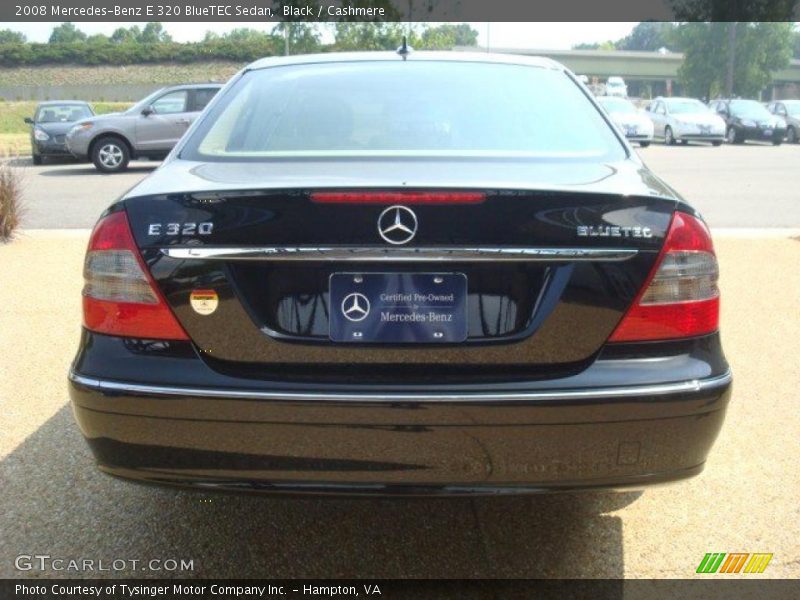 Black / Cashmere 2008 Mercedes-Benz E 320 BlueTEC Sedan