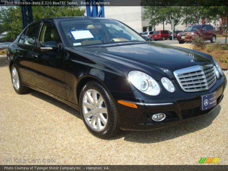 Black / Cashmere 2008 Mercedes-Benz E 320 BlueTEC Sedan