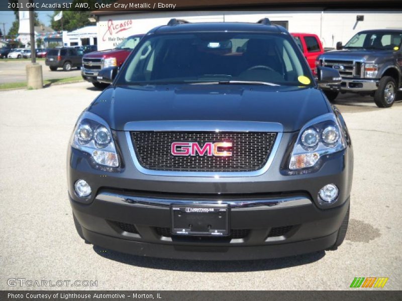 Cyber Gray Metallic / Ebony 2011 GMC Acadia SLT AWD