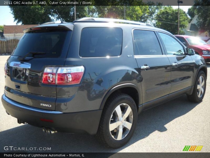 Cyber Gray Metallic / Ebony 2011 GMC Acadia SLT AWD