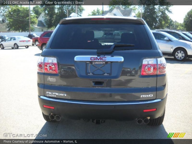 Cyber Gray Metallic / Ebony 2011 GMC Acadia SLT AWD