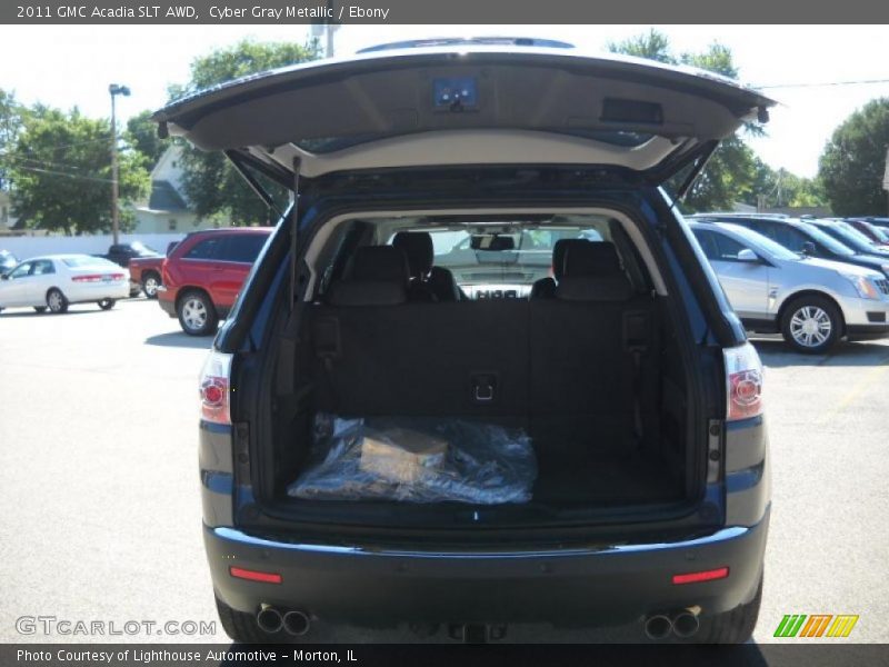 Cyber Gray Metallic / Ebony 2011 GMC Acadia SLT AWD
