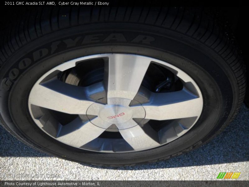 Cyber Gray Metallic / Ebony 2011 GMC Acadia SLT AWD