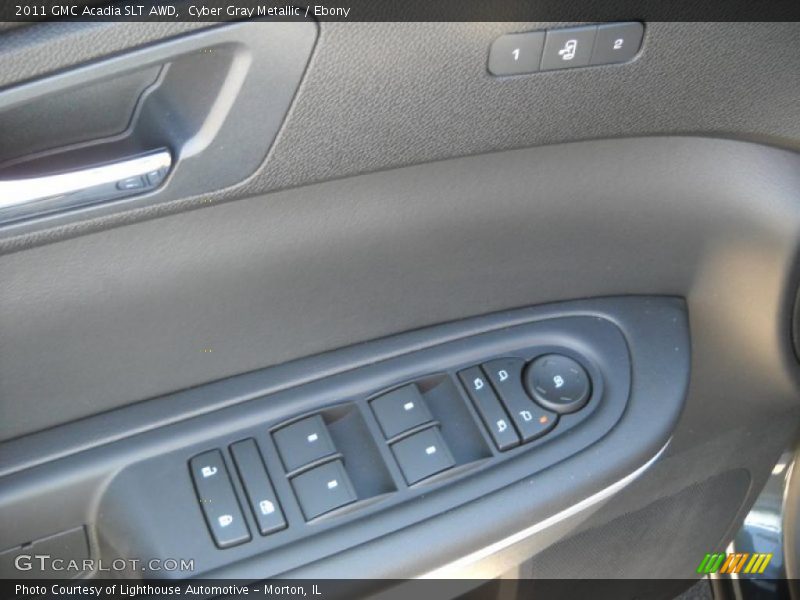 Cyber Gray Metallic / Ebony 2011 GMC Acadia SLT AWD