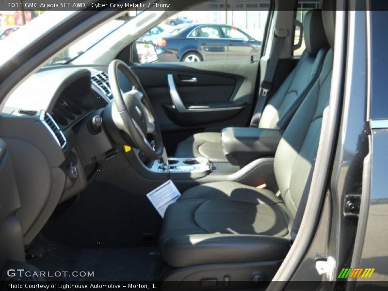 Cyber Gray Metallic / Ebony 2011 GMC Acadia SLT AWD