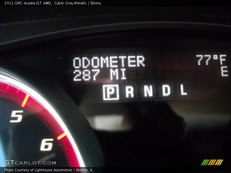 Cyber Gray Metallic / Ebony 2011 GMC Acadia SLT AWD