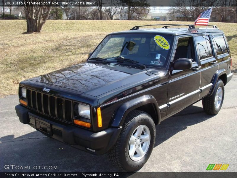 Black / Agate Black 2000 Jeep Cherokee Sport 4x4