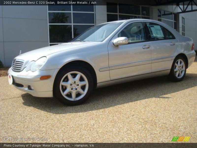 Brilliant Silver Metallic / Ash 2002 Mercedes-Benz C 320 Sedan