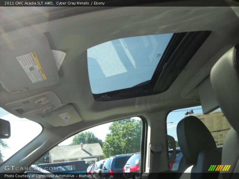 Cyber Gray Metallic / Ebony 2011 GMC Acadia SLT AWD