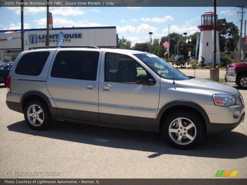 Liquid Silver Metallic / Gray 2005 Pontiac Montana SV6 FWD